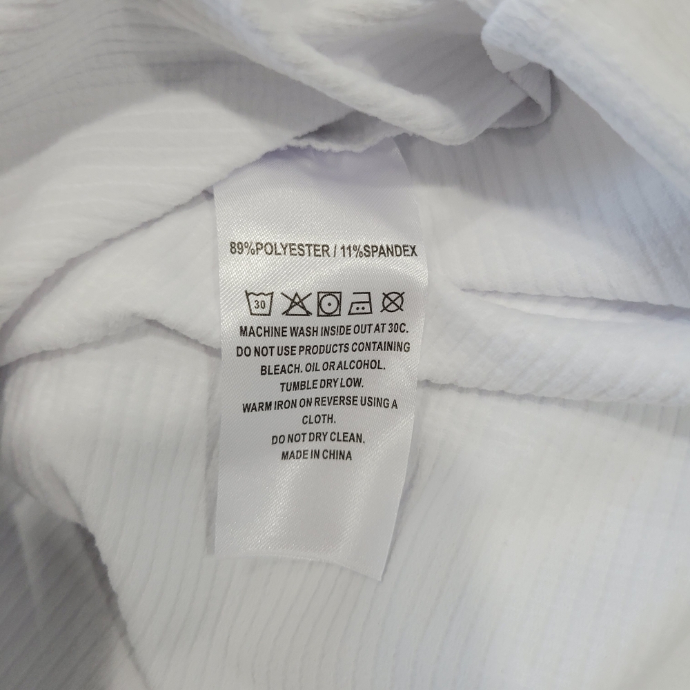 Michel Rouen Men's Performance White and Gray Quarter-Zip Pullover Size XL - Picture 10 of 10